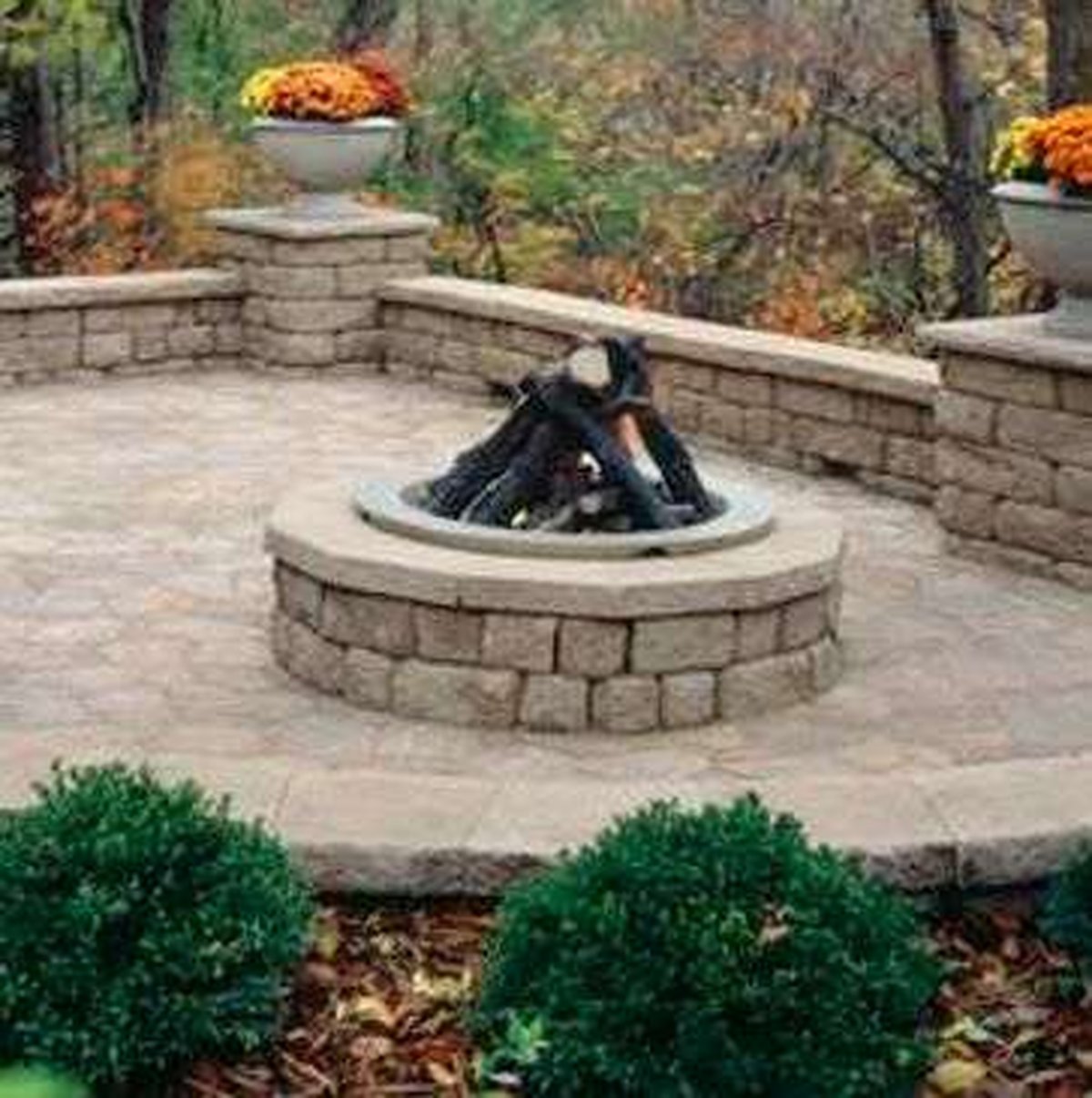 Four Seasons Property Enhancements. Fire pit and patio
