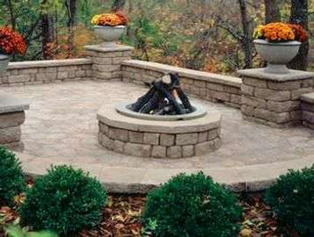 Custom fire pit by Four Seasons
